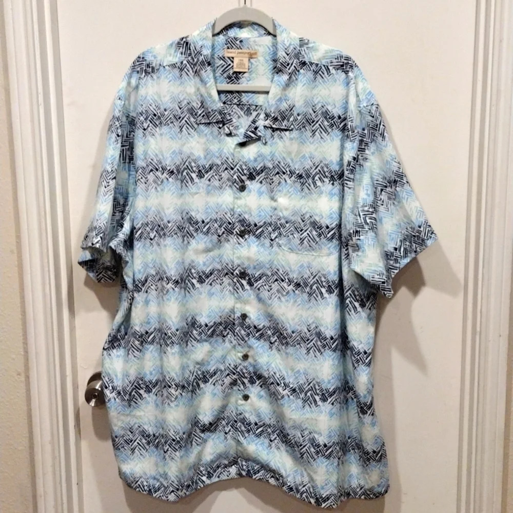 Island Passport Men's Multicolor Casual Button Down Shirt Sz 3XL-Resort Vacation